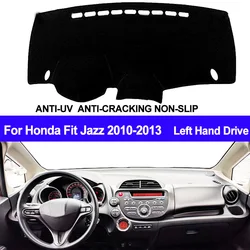 TAIJS Car Dashboard Cover For Honda Fit Jazz 2010 2011 2012 2013 Automobile Dash Mat Dash Pad DashMat Carpet ANti-UV NON-Slip