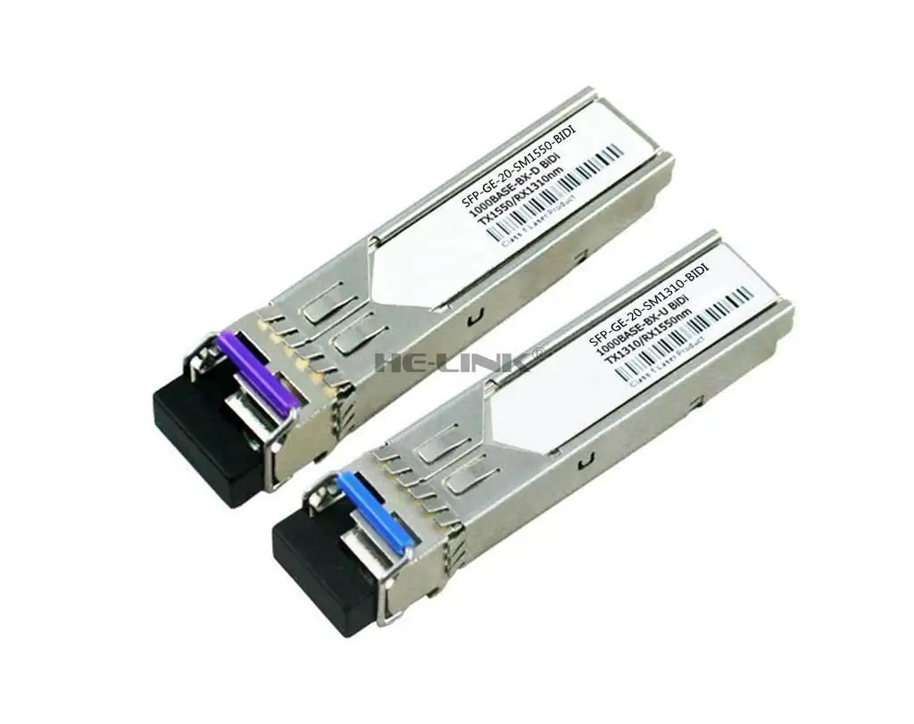 

LODFIBER SFP-GE-20-SM1310-BIDI/SFP-GE-20-SM1550-BIDI H-3-C Compatible 1.25G 1310/1550nm BiDi 20km Transceiver