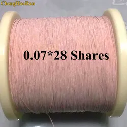 ChengHaoRan 0.07mmx28 shares of mining machine antenna Litz wire multi-strand copper wire polyester silk envelope envelope yarn