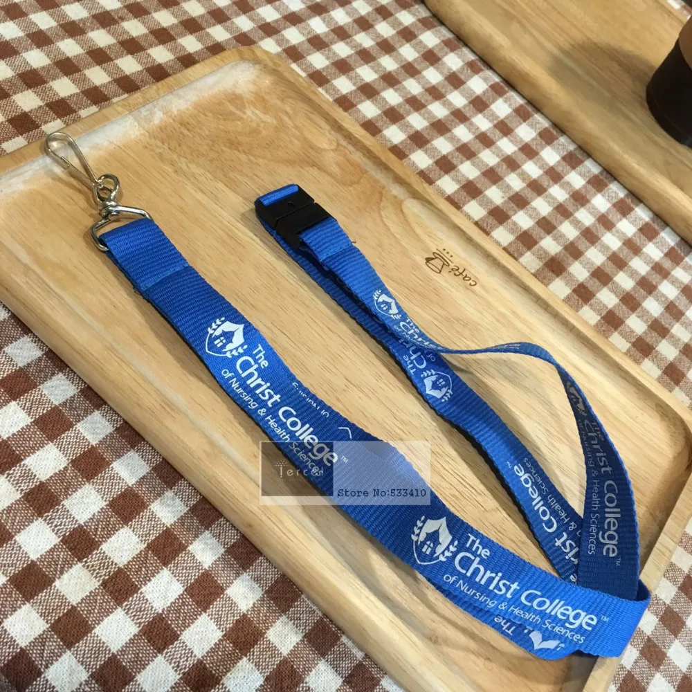 

350pcs/lot Custom lanyards,Blue color Neck strap lanyard,Heat transfer logo printing lanyard,OEM brand lanyards