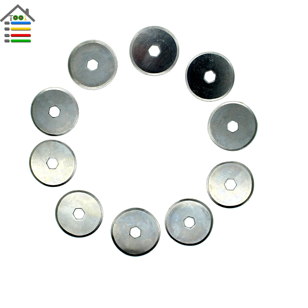 Autotools home-شفرات دوارة لقطع القماش المرقع والجلود والفولاذ ، شفرات دائرية للخياطة وخياطة اللحف لـ Olfa ، 45 ، 60 ، 28 ، 18 مللي متر #4