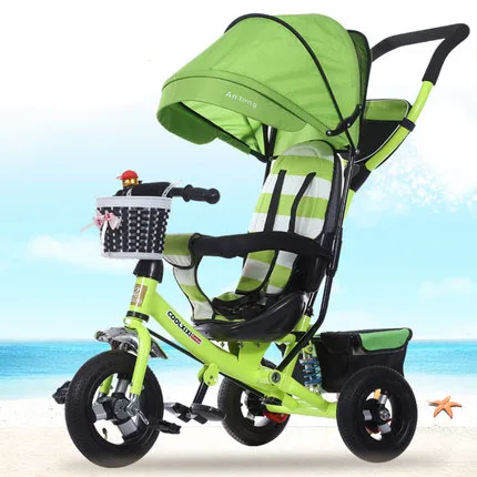 Tiger child tricycle folding 1-3-6 year old baby trolley baby bicycle baby bicycle bicycle