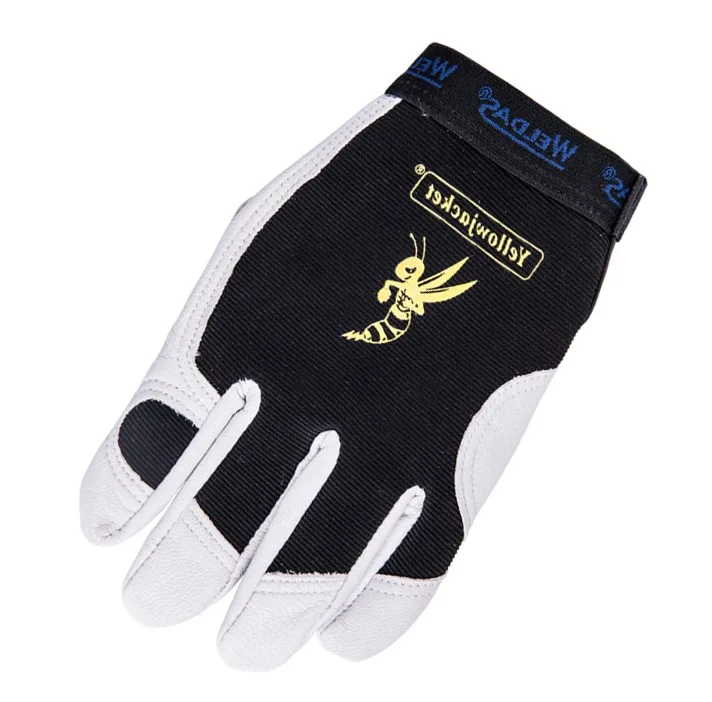 Machinist Glove Grain Goat Skin Driver Safety Goatskin TIG MIG Welding Leather Mechanical Work Glove