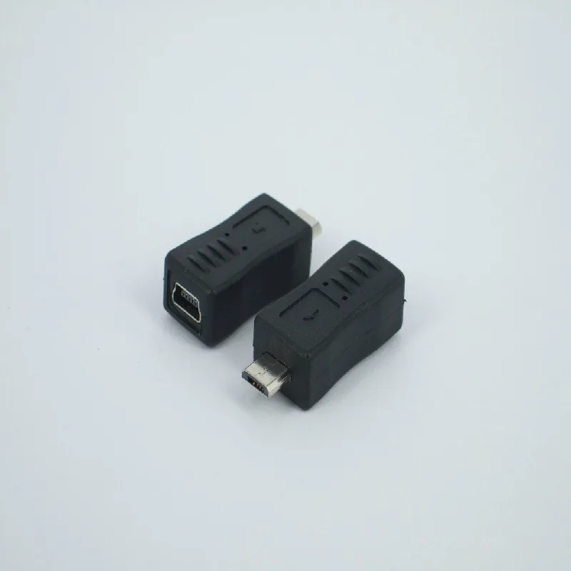 

4 Type Straight / L Shape Black Micro / Mini USB Female to Mini / Micro USB Male Adapter Charger Connector Converter Adaptor