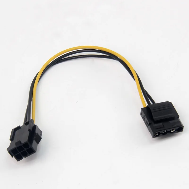 Molex PCI-E อะแดปเตอร์ IDE 4Pin 4 Pin Female to 6 Pin หญิง 6Pin กราฟิกการ์ด Converter Cable 1 pcs 1 pcs ขายส่ง