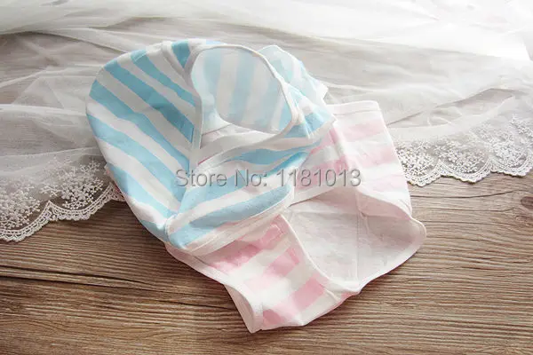 Culotte Lolita à Rayures Bleues et Blanches, Sous-Vêtement Mignon, Japonais