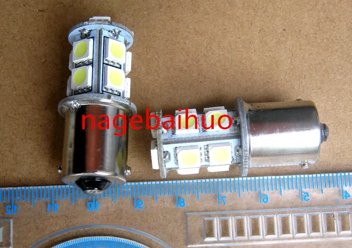 Three LED B15 LED12V24V3W flat bulb bayonet patch indicating alarm signal lamp apparatus