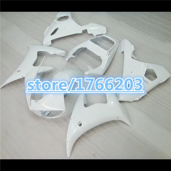 For  Motorcycle Fairing YZF R6 2003 - 2005 03 04 YZF-R6 2003 2004 2005 YZFR6 03 04 05All White Full Body Kits  YZFR6 03 05  Ning