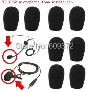 Microphone Foam Windscreens, WS-1032 ,Sponge windshield ,10mm opening and 32mm inner length ,10 pcs /lot