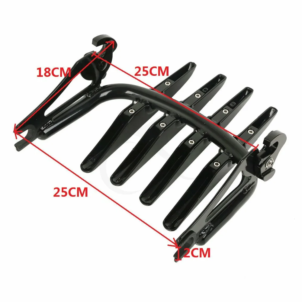 Motorcycle Stealth Luggage Rack For Harley Touring Street Electra Glide Road King Custom CVO 2009-2022 2019 2018 Detachable