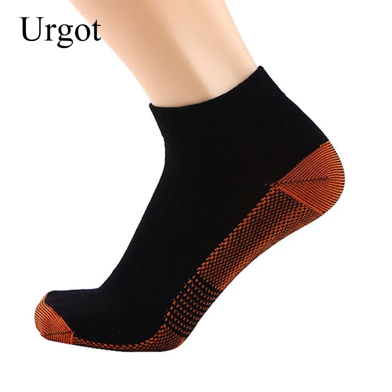 

Urgot 5 Pairs Men Women Unisex Foot Compression Socks Plantar Fasciitis Heel Spurs Arch Pain Breathable Socks Men Copper Fiber