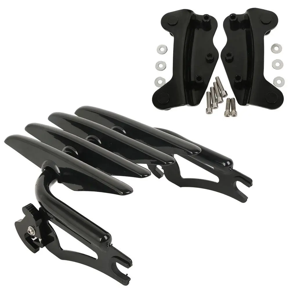 Motorcycle Detachable Docking Kit Luggage Rack For Harley Touring Road King Street Glide Electra Glide 2009-2013 12 11