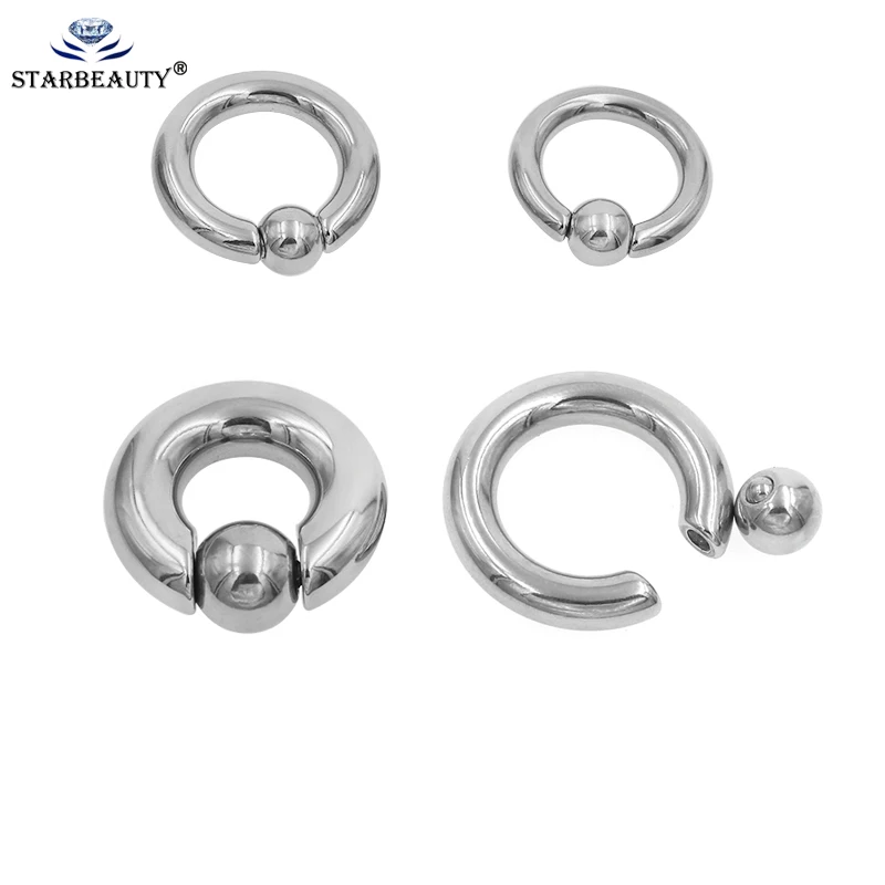 1 Pc Titanium Surgical Stainless Steel Captive Bead Ring  Eyebrow Nose Lip Tongue Piercing Tragus Cartilage Earring Body Jewelry