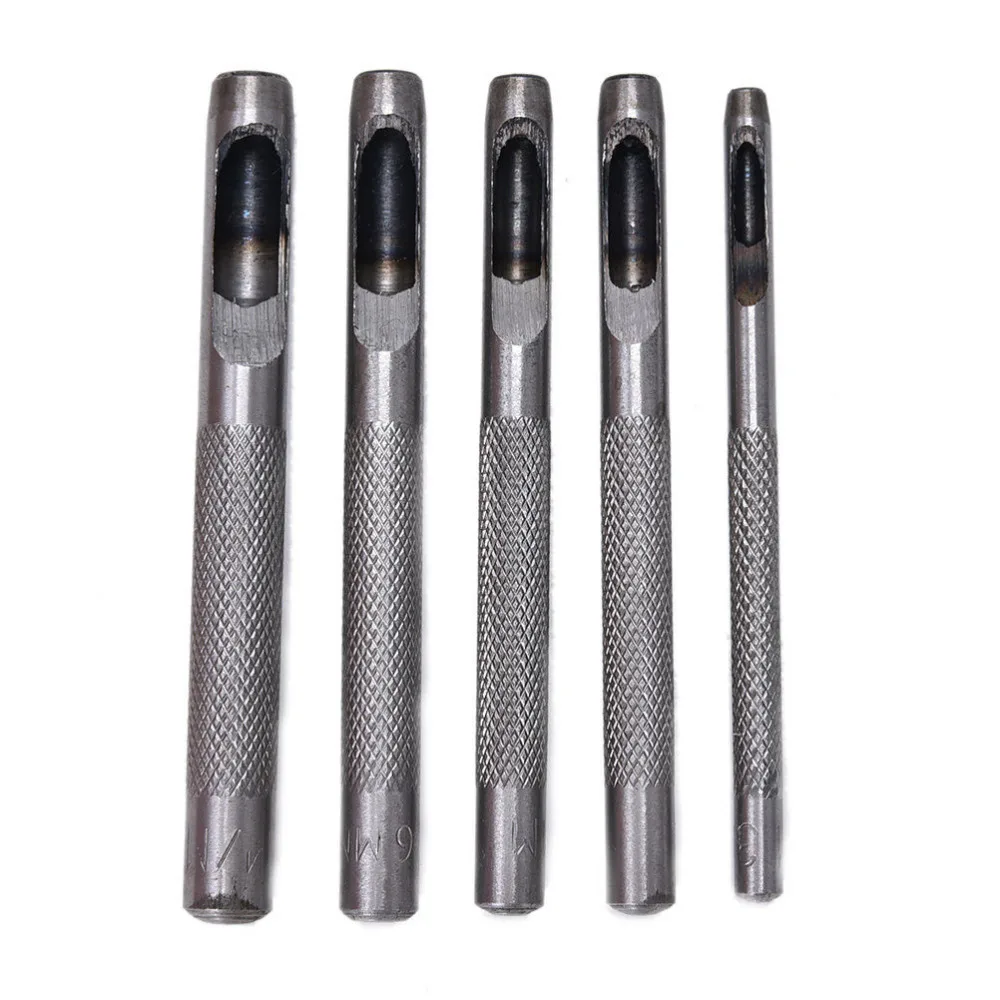 1/5 Pcs Lederen Riem Pakking Hollow Perforator/Cutter Tool