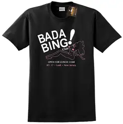 Bada Bing Sopranos Inspired T-Shirt - Gangster Mafia Retro Classic Tv Show Men 2019 Summer Round Neck Fashion Custom T Shirts