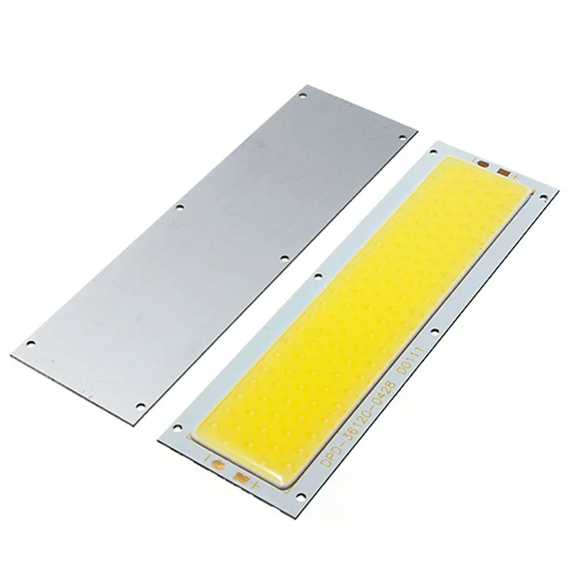 10 sztuk/partia Ultra Bright DC 12V 14V 10W LED COB taśmy lampy światła żarówki dla majsterkowiczów 1000lm ciepły czysty biały 126x36MM