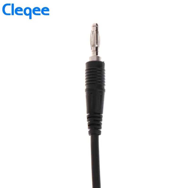 Cleqee P1040 1 комплект 1 м 4 мм банановый штекер к крокодиловой зажиме тестовый зонд свинцовый провод кабель тестовая фотография