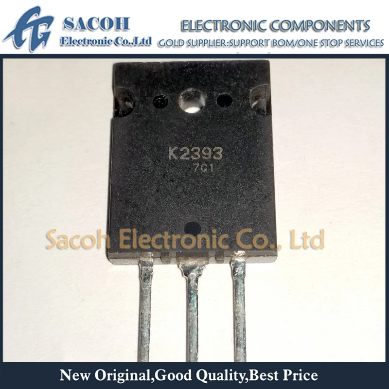 

Refurbished Original 2Pcs/Lot 2SK2393 K2393 TO-3PL 8A 1500V Power MOSFET Transistor