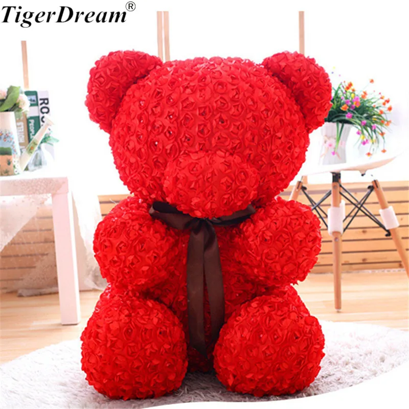 

60CM Valentine's Day Gift Rose Bear Plush Toys Stuffed Full Of Love Romantic Teddy Bears Sweet Smell Doll GirlFriend Present