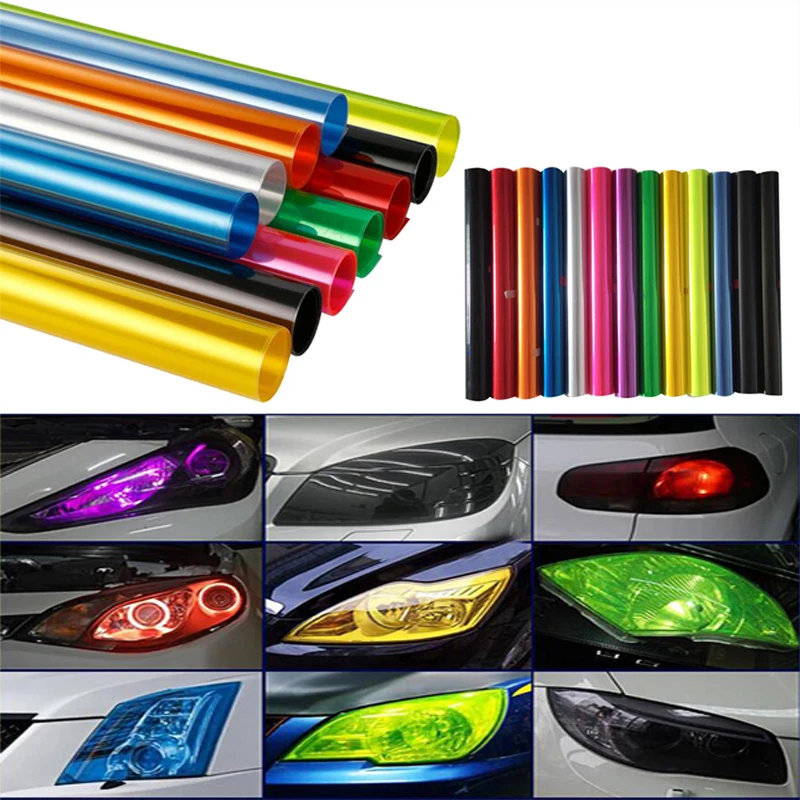 2M Car Light Sticker Headlight Tail Light Tint Vinyl Film For Polo Passat CC Golf 5 6 7 MK4 MK5 MK6 Bora Beetle
