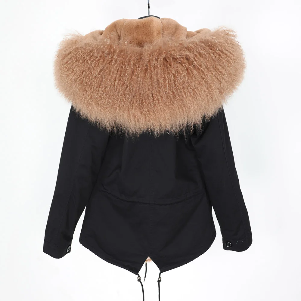 2024 MAOMAOKONG winter jacket women new wool fur coat natural parka women winter coats 2020 Mink fur coat Women's jacket