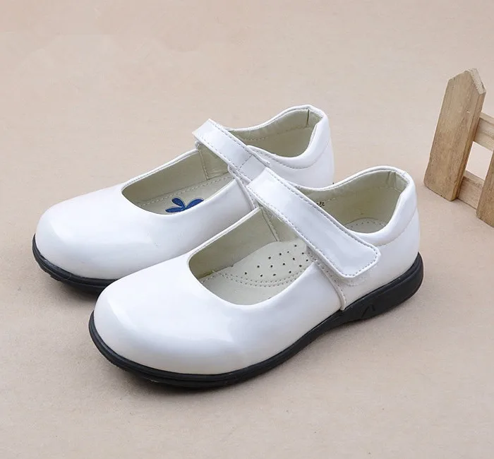 Children Girls Shoes Classic Single Shoe Kids Baby Glowing Black Patent Leather Shoes School Student Performance Shoe