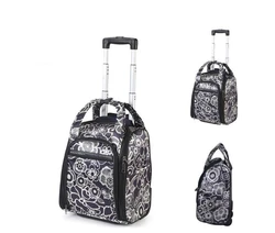 Womenhand Bagage Tas Wielen Handbagage Rolling Bagage Tas Trolley Koffer Wielen Zakken Voor Vrouwen Reizen Tote Reistassen