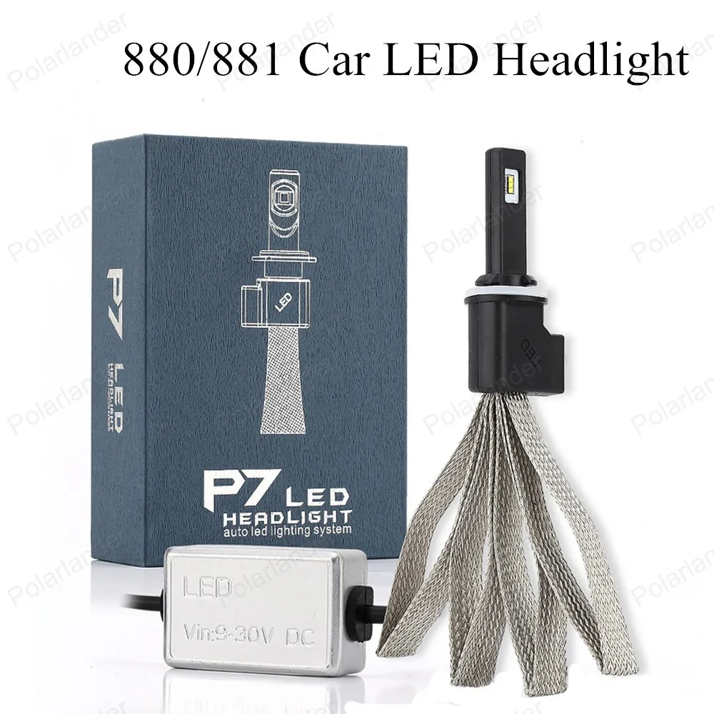 

800/801 P7 60W 6000K 3200LM Car LED Headlight car upgrade conversion bulbs beam kit Light canbus for buick
