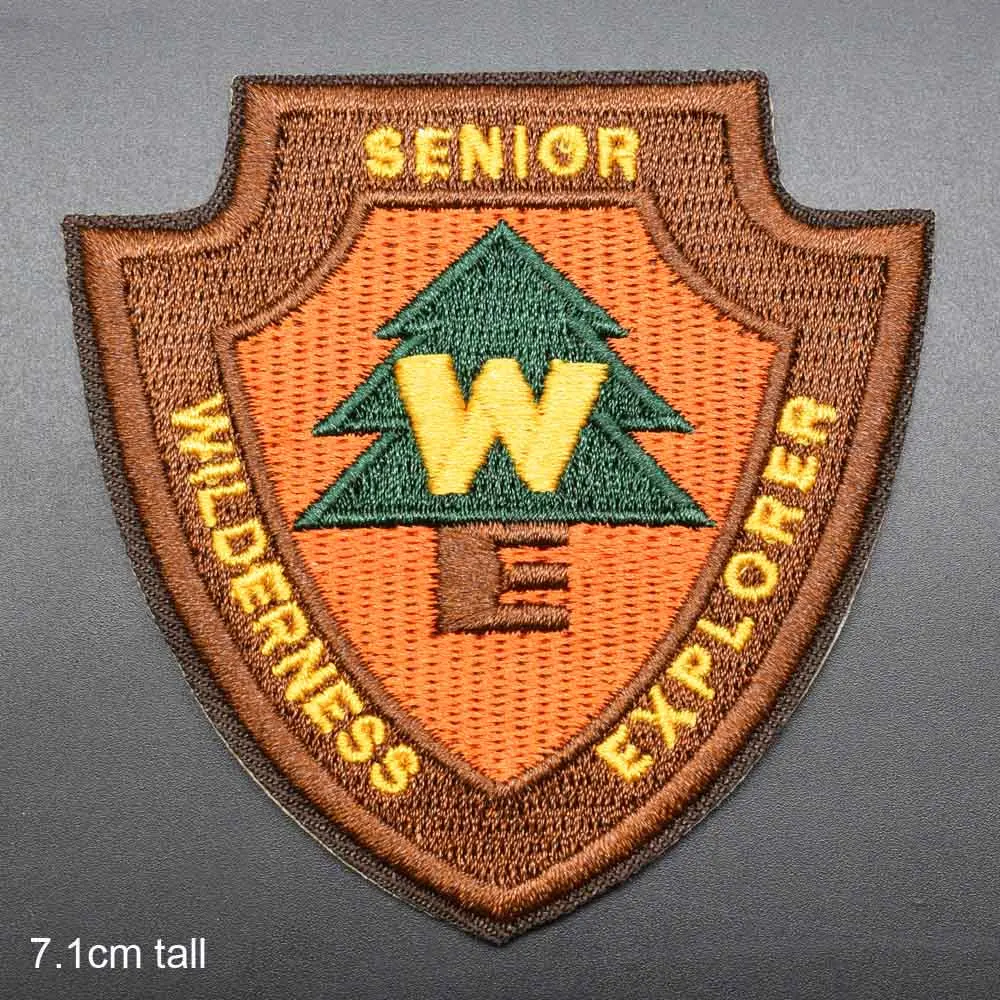 Tree Outdoor Iron On Embroidered Clothes Wildness Explorer Patches For Clothing Stickers Garment Wholesale