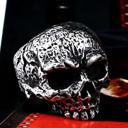 Beier new store 316L Stainless Steel ring high quality skull  Punk men fashion Jewelry LLBR8-473R US size