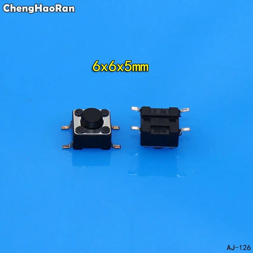 

ChengHaoRan 10PCS SMD Tact Push Button Switch 6X6X5mm Micro Switch 6*6*5mm