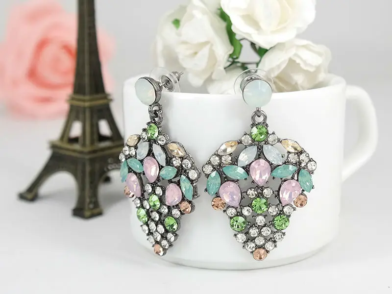 VEYO Rhinestone Crystal Earrings For Woman Drop Earrings Trendy Cute brincos Pendientes High Quality