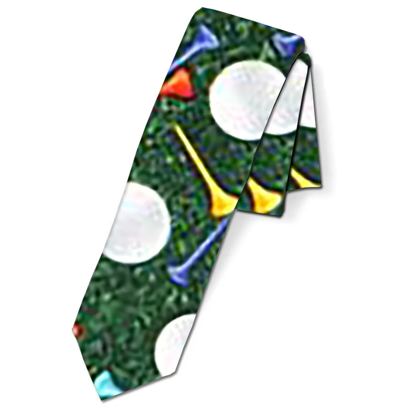 Men Tie Polyester 8CM Cotton Unicorn Sky Print Harajuku Neck Ties For Men Business Causal Fashion Party Wedding Accessories