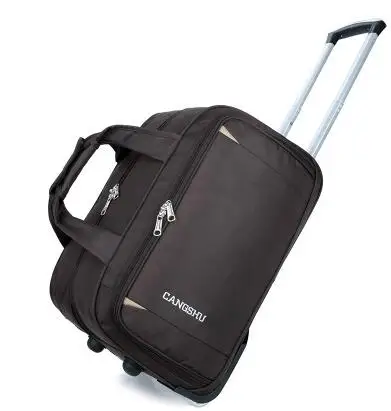 Bolsa de viagem para homens e mulheres, mala de viagem com rodinhas para viagem, mala de viagem oxford com rodinhas