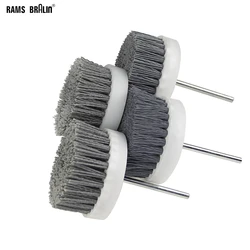 1 pcs 80*35*6mm Nylon Wire Polishing Brush Wheel Drill Grinding Head for Wood Carving Furniture