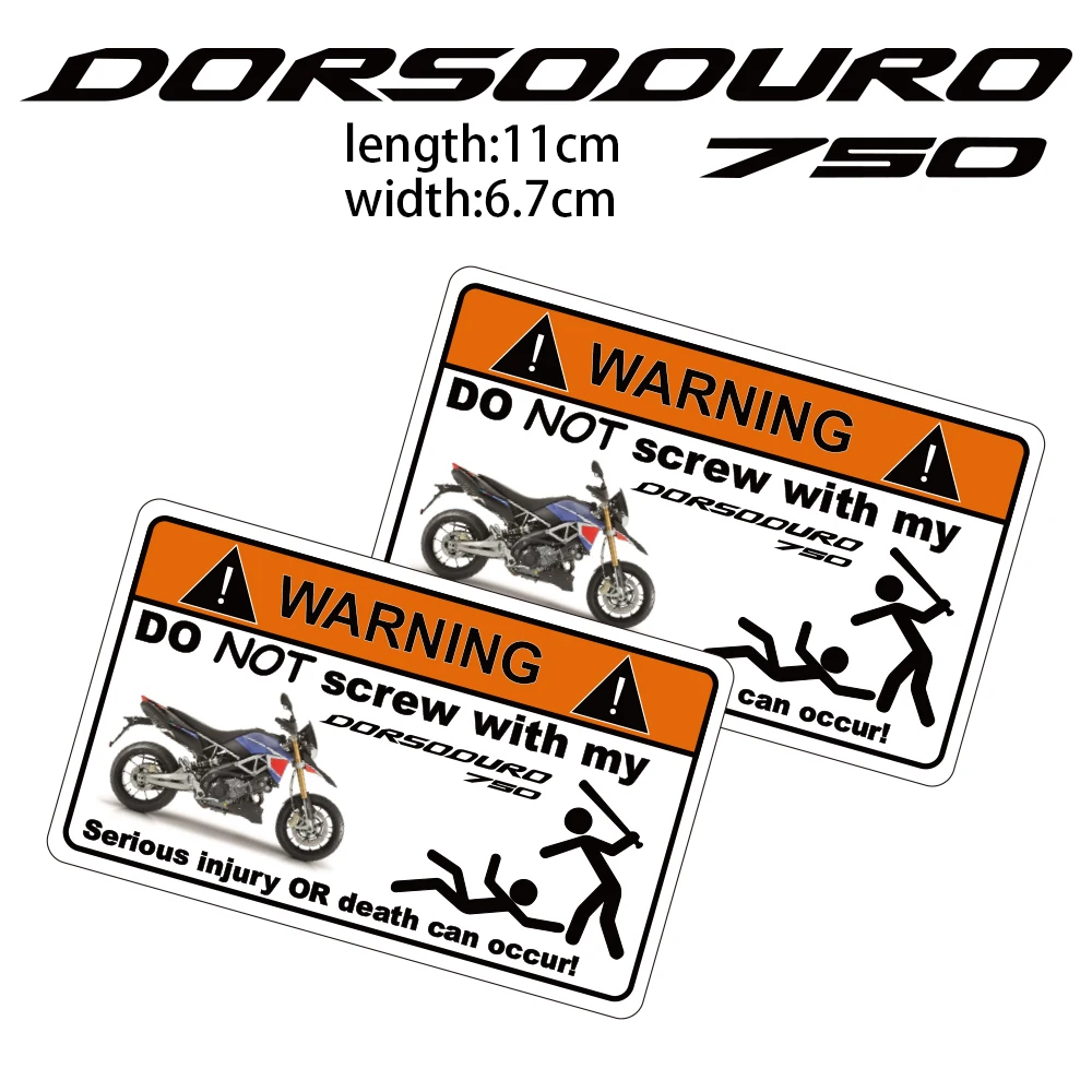 

KODASKIN Motorcycle Cheap Creative Warning Sticker Decal for Aprilia Dorsoduro 750