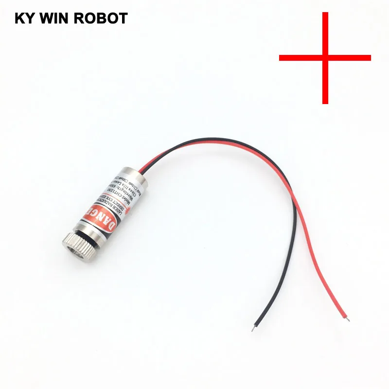 

1pcs 650nm 5mW Cross Red Laser Line Module Head Glass Lens Focusable Industrial Class