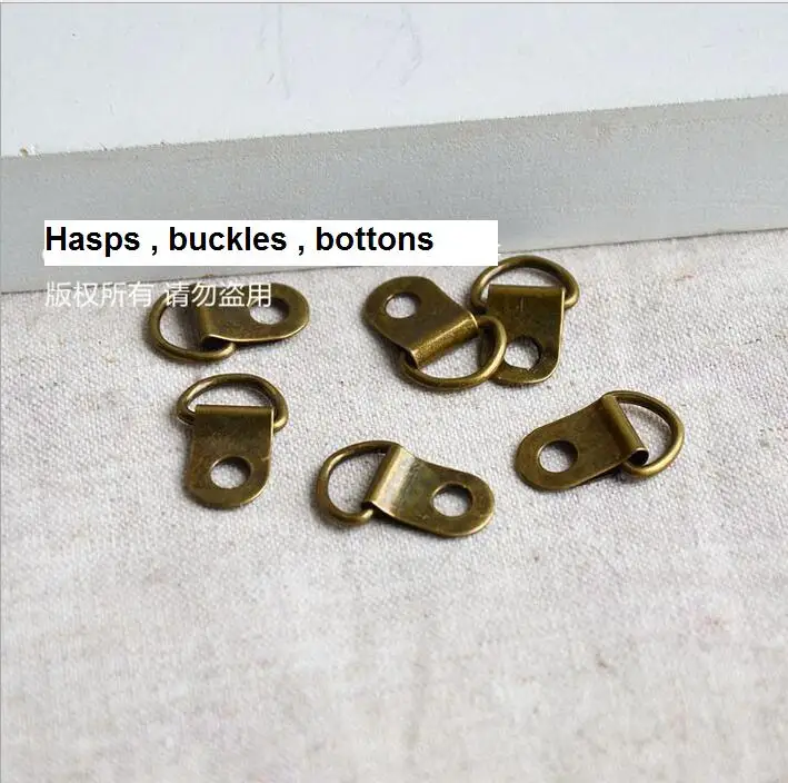 30pcs/lot Vintage Metal buckles hasp garment clothes DIY Needlework Luggage Sewing handmade Bag purse buttons LW0658