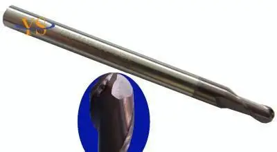 

New 5pcs HRC55 Ball Nose R4 x8x60mm Solid Coat Carbide Radius End Mill CNC Milling