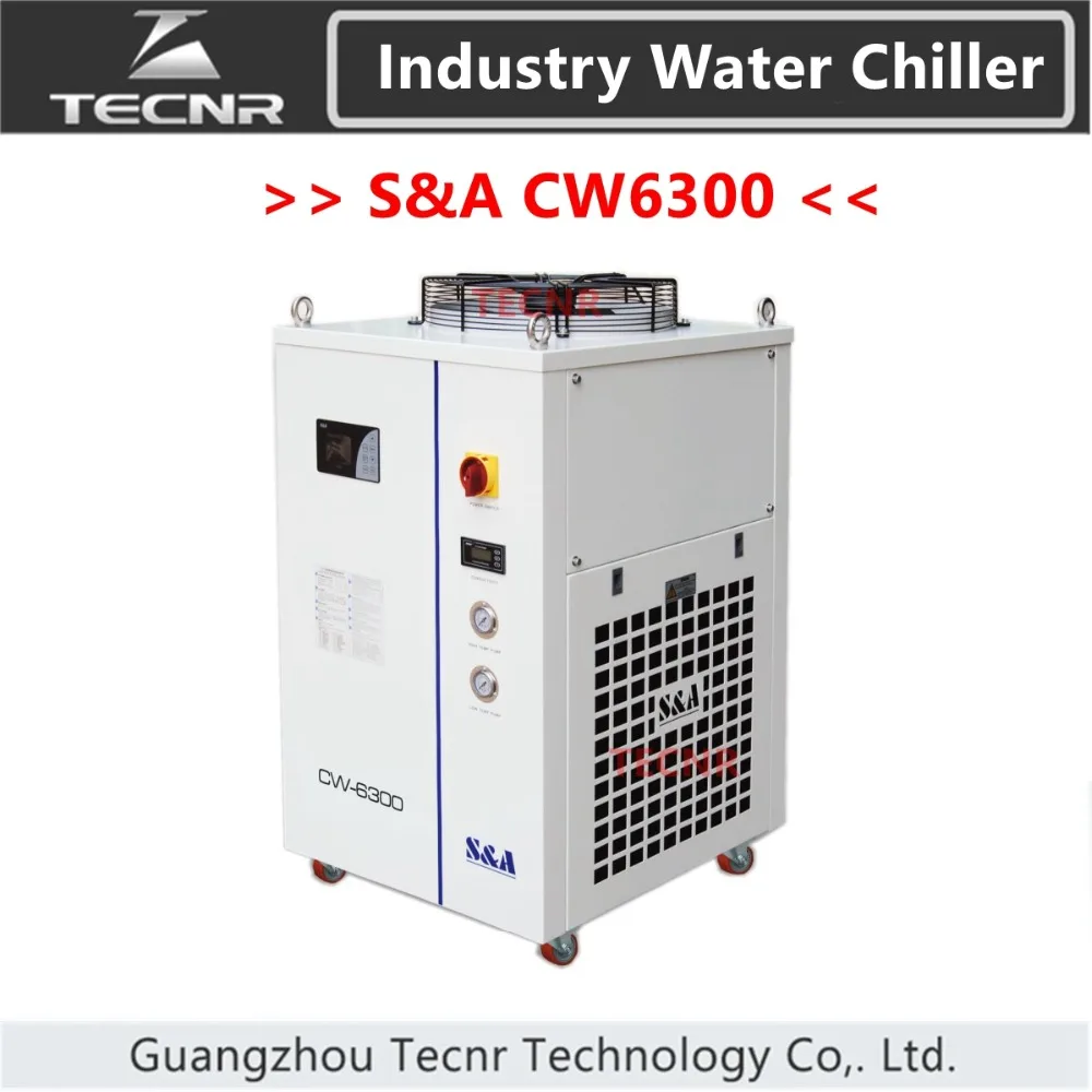 

S&A CW6300 industrial water cool chiller for laser machine cooling co2 laser tube 8500w capacity