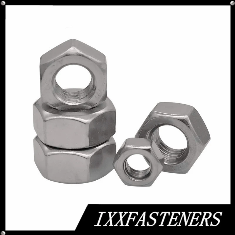 DIN934 M5~M30 A240 UNS S32205/S31803 2205 Duplex Stainless Steel Hexagon Nuts Metric Thread