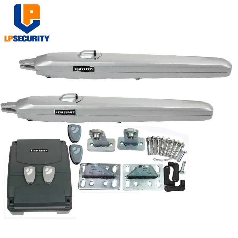 350kg 24VDC electrical swing gate opener motor full kit with 4 remote switch alarm light photocell keypad options