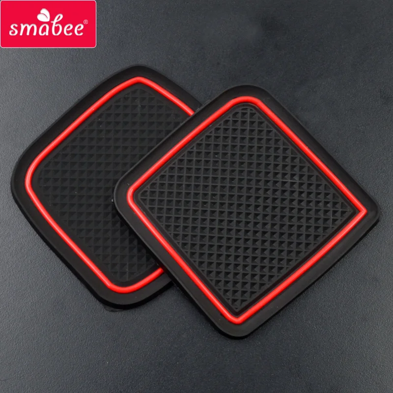 smabee Anti-Slip Gate Slot Pad For HONDA JP N-WGN JH1 JH2 2013 - 2016 Door Groove Mat Anti Slip Mats Rubber Coaster Car Sticker