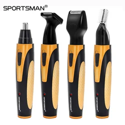 4 in 1 Rechargeable Electric Nose Hair Trimmer Removal Clipper Shaver Machine Beard Eyebrow Trimmer for Men Nose Hair Cutter