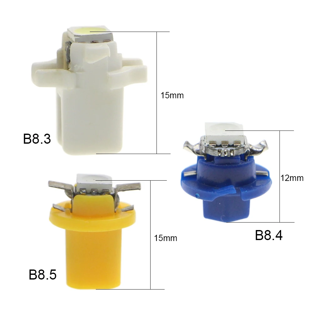 KEIN 8 قطعة B8.3 B8.4 B8.5D 509T B8.5 Led سيارة السيارات 1 SMD T5 مصباح أداة السيارة داش لوحة القيادة ضوء لوحة أداة إشارة لمبة
