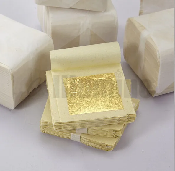 50PCS Thailand Anti-Aging 24K Gold Foil Leaf Mask Moisturizing Facial Gold Foil Sheets Masks SPA 4.33*4.33cm