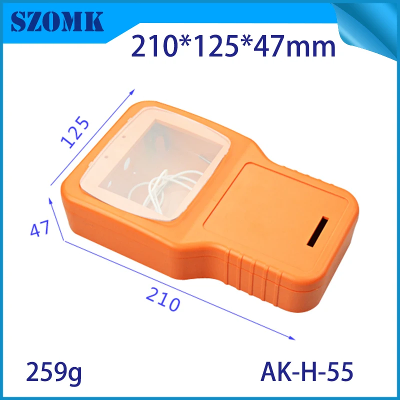 4 Pieces 210*125*47mm szomk handheld plastic pcb enclosure for electronic instrument case enclosure cabinet switch box