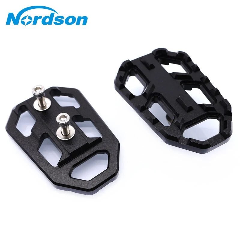Nordson Motorcycle Billet MX Wide Foot Pegs FootRest Footpegs Rests Pedals For KAWASAKI Versys 650 2015-2018 1000 2015-2018