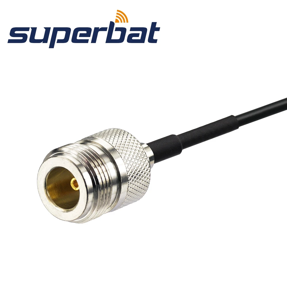 Superbat N Straight Female to SMA Straight Male Antenna Feeder Cable Assembly Pigtail Cable RG174 10cm