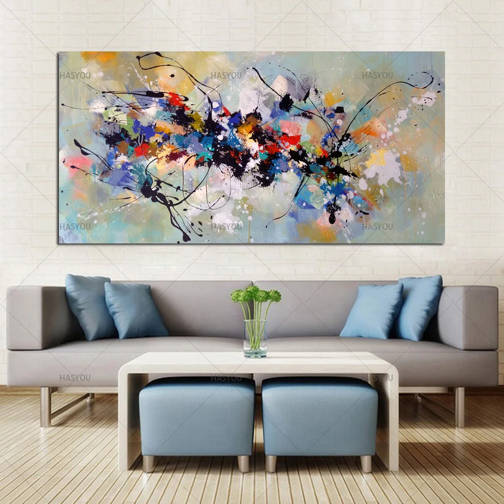 

Best New Picture Painting Abstract Oil Paintings on Canvas 100%Handmade Colorful Canvas Art Modern Art for Home Wall Decor